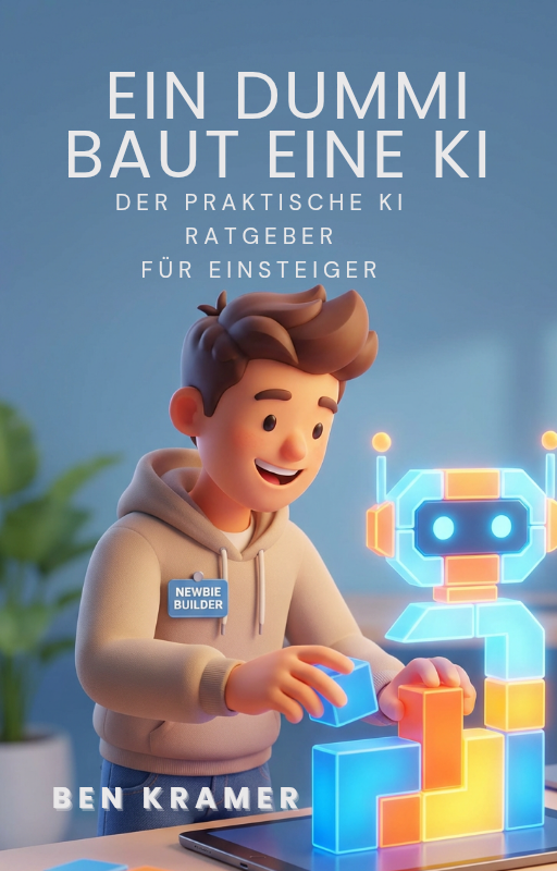 Buchcover: Ein Dummi baut eine KI von Ben Kramer